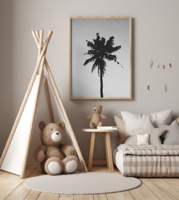 Lone Palm Silhouette