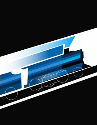 Locomotive Travel Poster