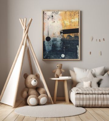 Abstract Artwork With Geometric Composition