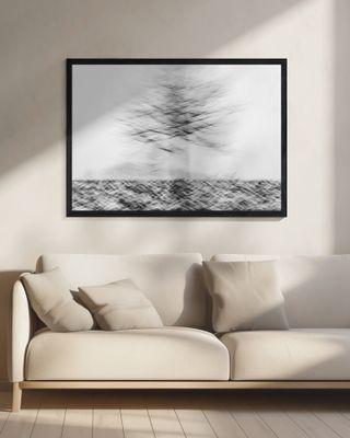 Moving tree in the snow