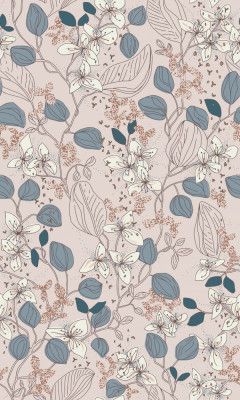 Floral elegance relaxed subtle contrasts pattern