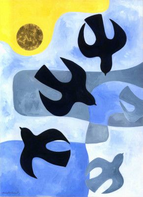 Three Birds Abstract