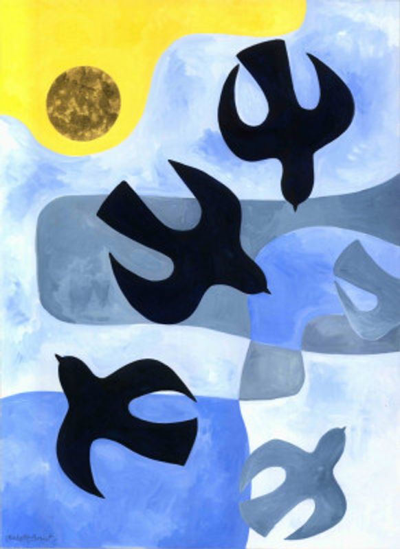 Three Birds Abstract