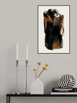 Black Figure On Neutral Background