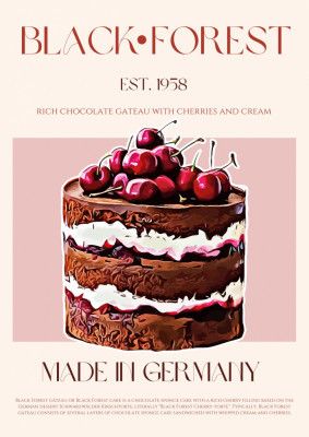 Black Forest Gateau Print