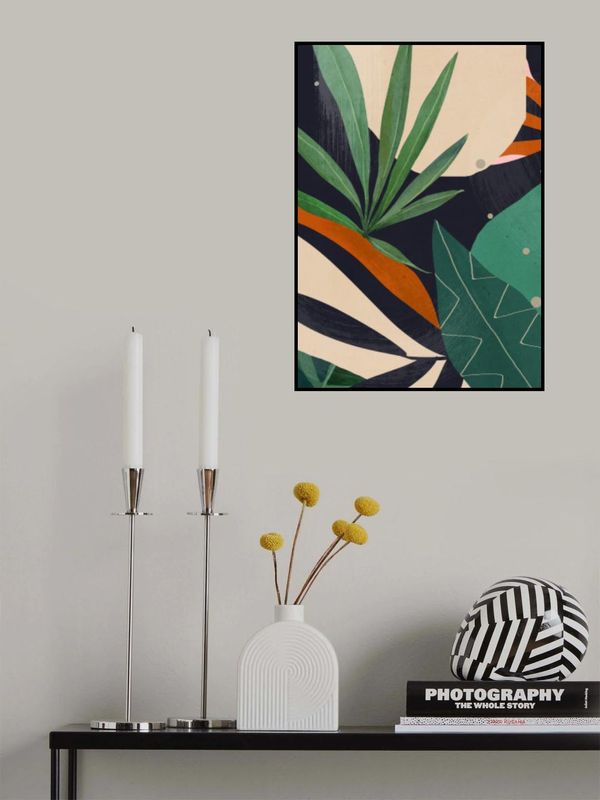 Abstract Art Tropical Leaves