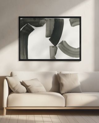 Monochrome Abstract Black Shapes 1