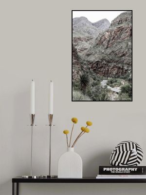 Mountain Road Through A Rugged Canyon Landscape