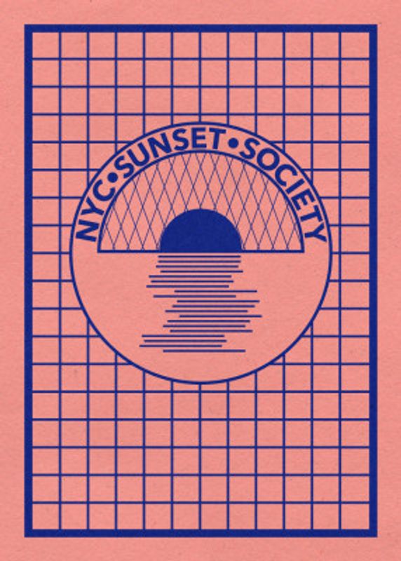 Nyc Sunset Society Blue