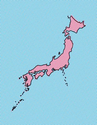 Japan Pop Art Map