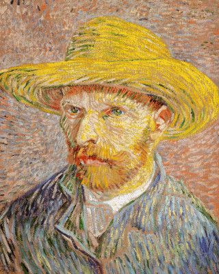 Self Portrait With Straw Hat