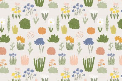 Flower meadow pattern