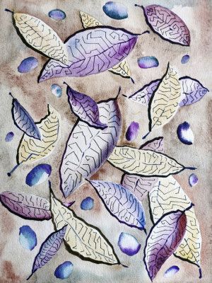 Watercolor Leaves