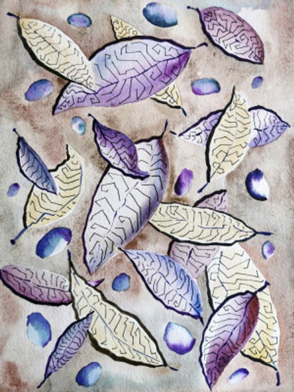 Watercolor Leaves