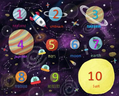 Learn to Count with Carla Daly's Space Counting Art