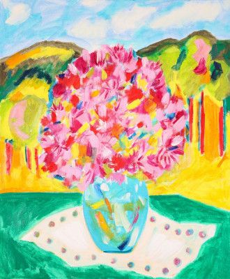 October Bouquet, Tamara Jare, oil on canvas