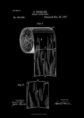 Toilet Paper Roll Patent 1891