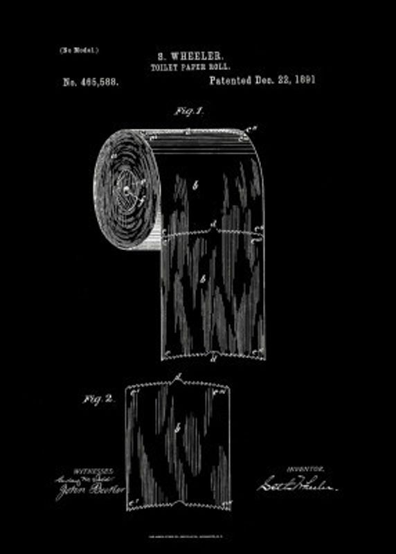 Toilet Paper Roll Patent 1891