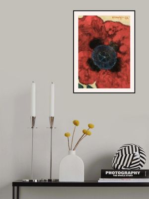 Artur Nikodem Poppy Flower White Boarder