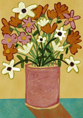 Wild flowers in vase