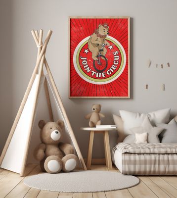 Join the Circus Vintage Bear Commercial