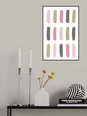 Vertical Brush Strokes In Soft Pastel Tones