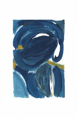 Navy Gold Abstract 2