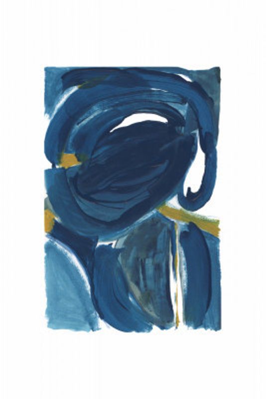 Navy Gold Abstract 2