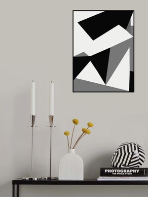 Abstract Black And White Painting