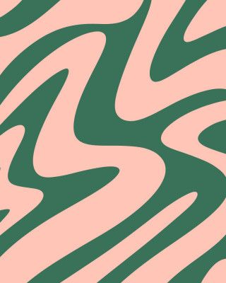 Liquid Retro Groovy Green