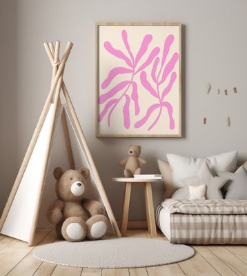 Pink Stylized Branches