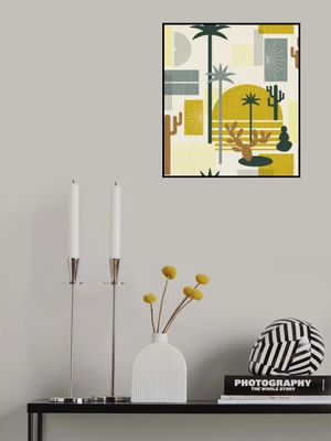 Palm Springs Geometric Escape Mustard