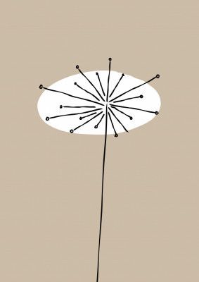 Mid 20th Century White flower