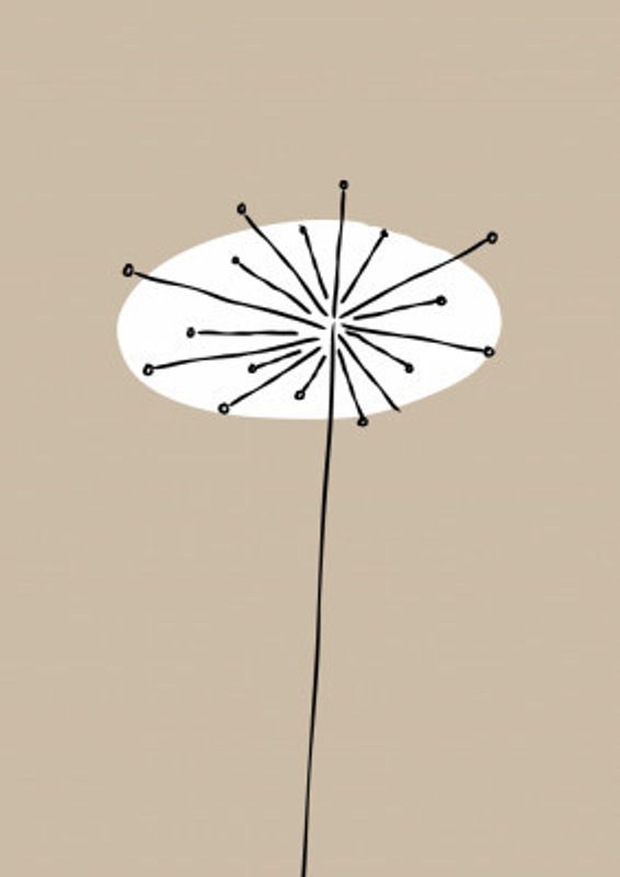 Mid 20th Century White flower