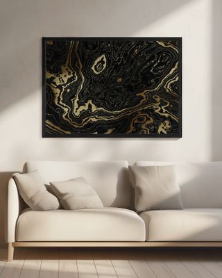 250405b Portoro Black and Gold Marble Texture II