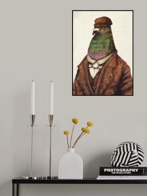 Pigeon Dressed In Vintage Attire