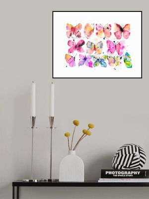 Butterflies Splatter Watercolor