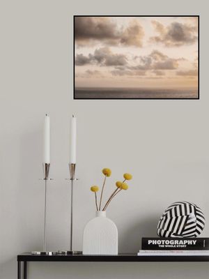 Candy Cotton  Clouds Beige Over the Ocean