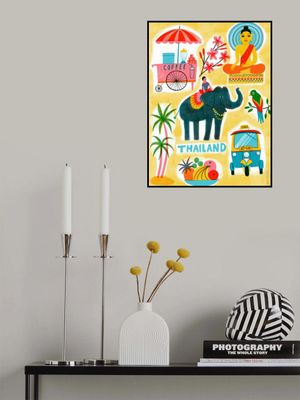 Screenprint Vintage Travel Thailand