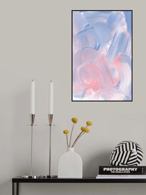 Pastel Brushstrokes In Blue And Pink Hues