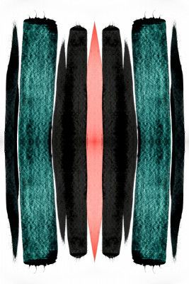 Turquoise And Black Vertical Stripes