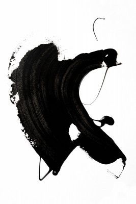 Black abstract Stroke