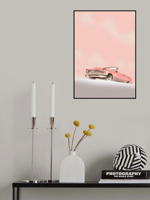 Pink Vintage Car