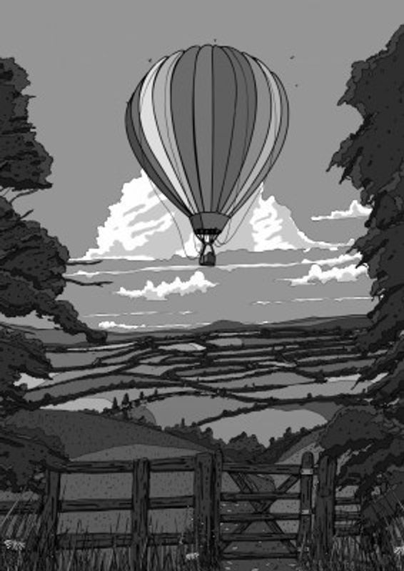 Black and White Balloon