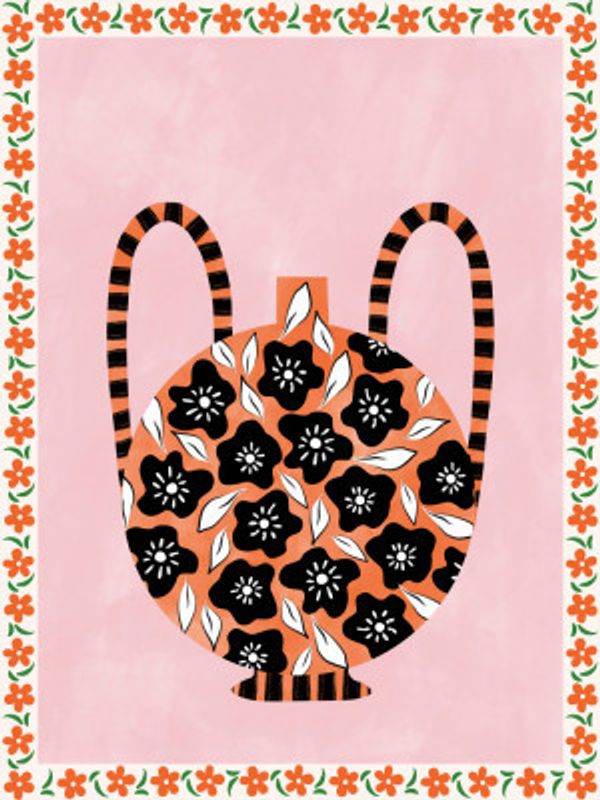 Floral Patterned Jug