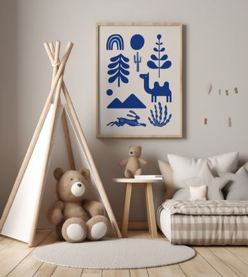 Combines Nature And Animal Motifs