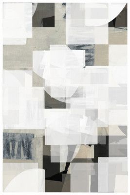 Abstract Mocha Black White Composition No. 3