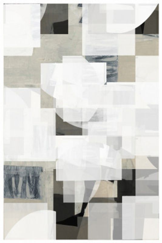 Abstract Mocha Black White Composition No. 3