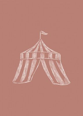 Circus Tent Vintage Red