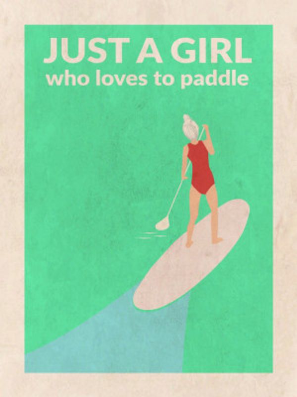 Just a Girl Who Loved To Paddle (grey)